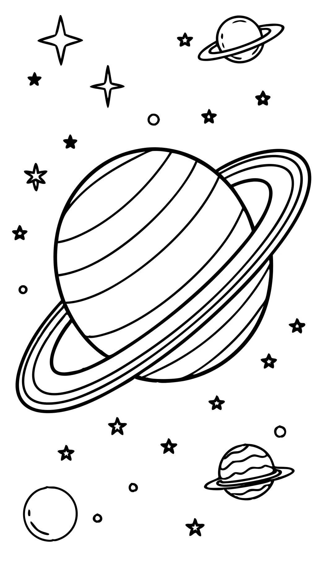 coloriages de Saturne